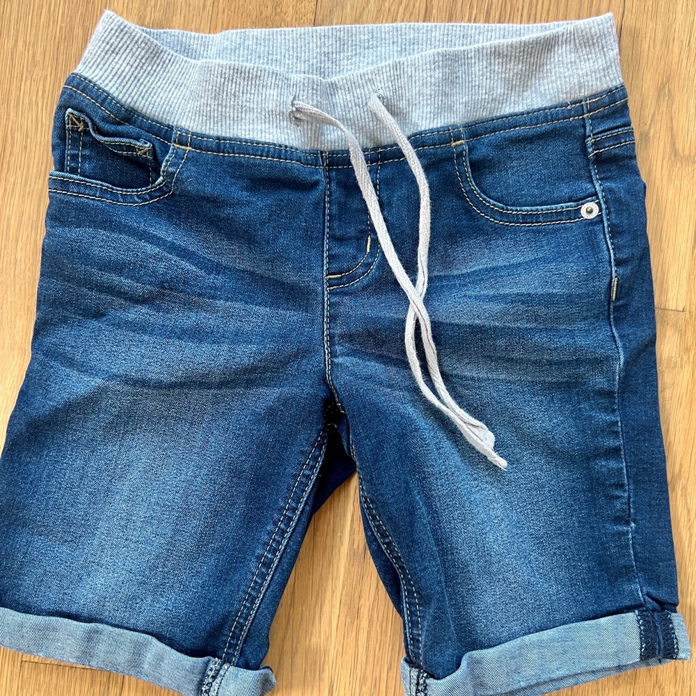 Justice Denim Shorts with Elastic Waistband